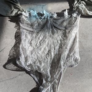 Elegant Sheer Lace Bodysuit